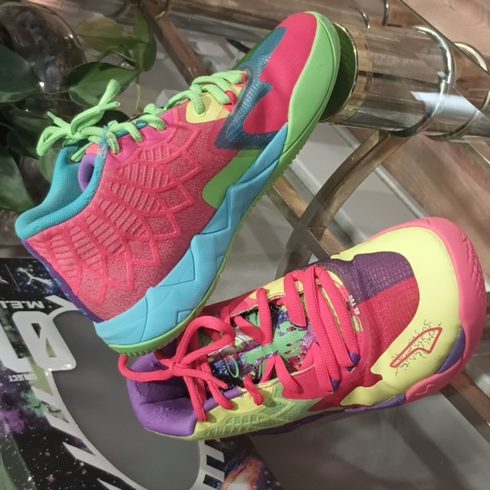 Puma M.E.L.O MB1 Be You Multicolor Neon Tennis Shoes